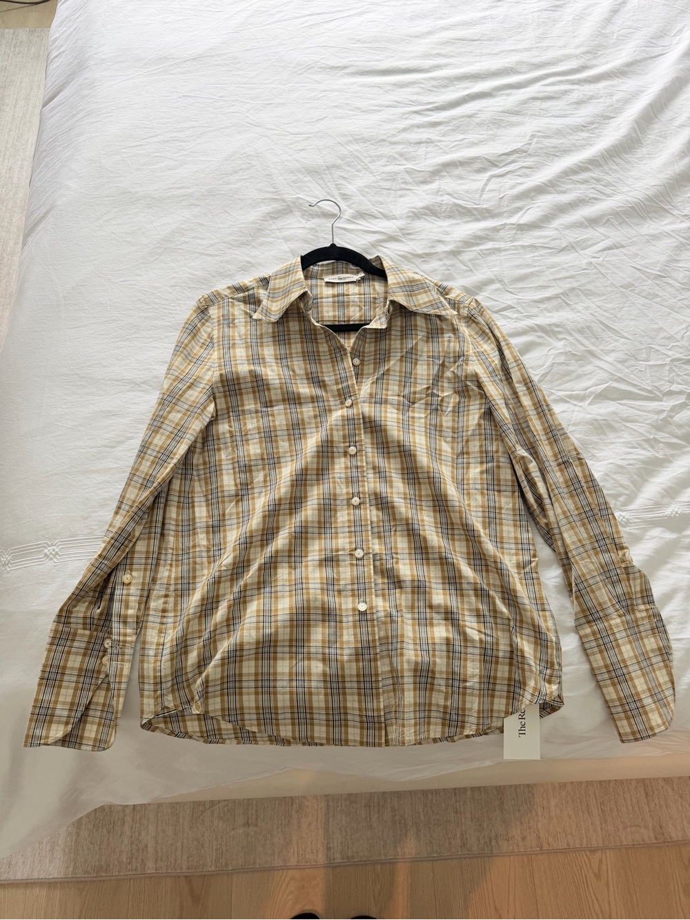 Women’s Tory Burch Long-Sleeve Plaid Button-Up Shirt 100% cotton